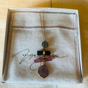 Melissa Joy Manning multi-gemstone necklace (tourmalines, amethyst).